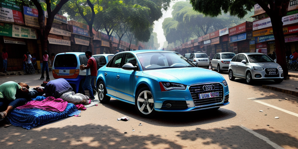 Delhi news: Audi runs over five people sleeping on footpath near Vasant Vihar