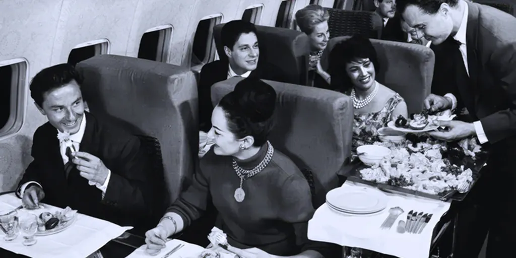 Air travel's 'golden age' featured steak dinners, cocktails and formal attire for sophisticated travelers