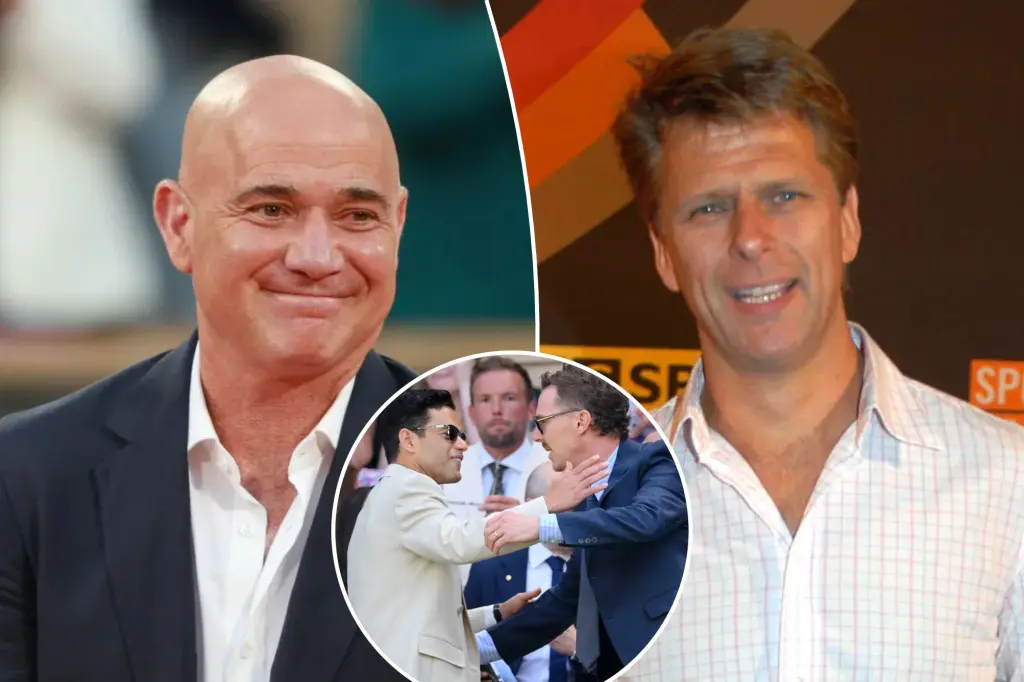 Andre Agassi snaps at commentator over celebrity questions in awkward...