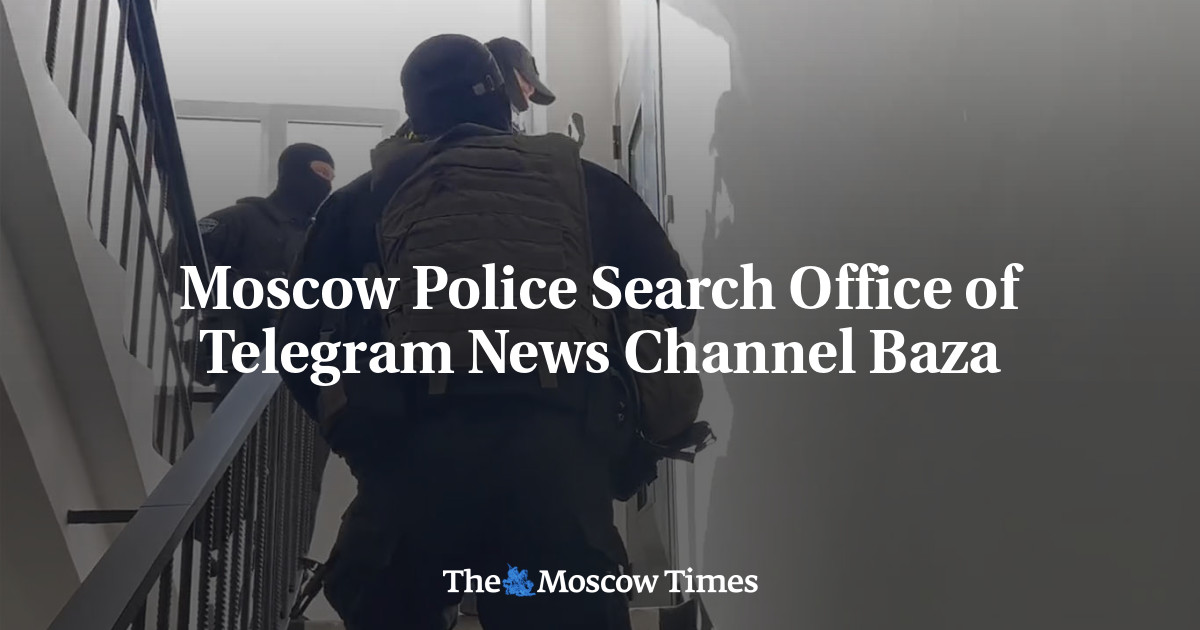 Moscow Police Search Office of Telegram News Channel Baza