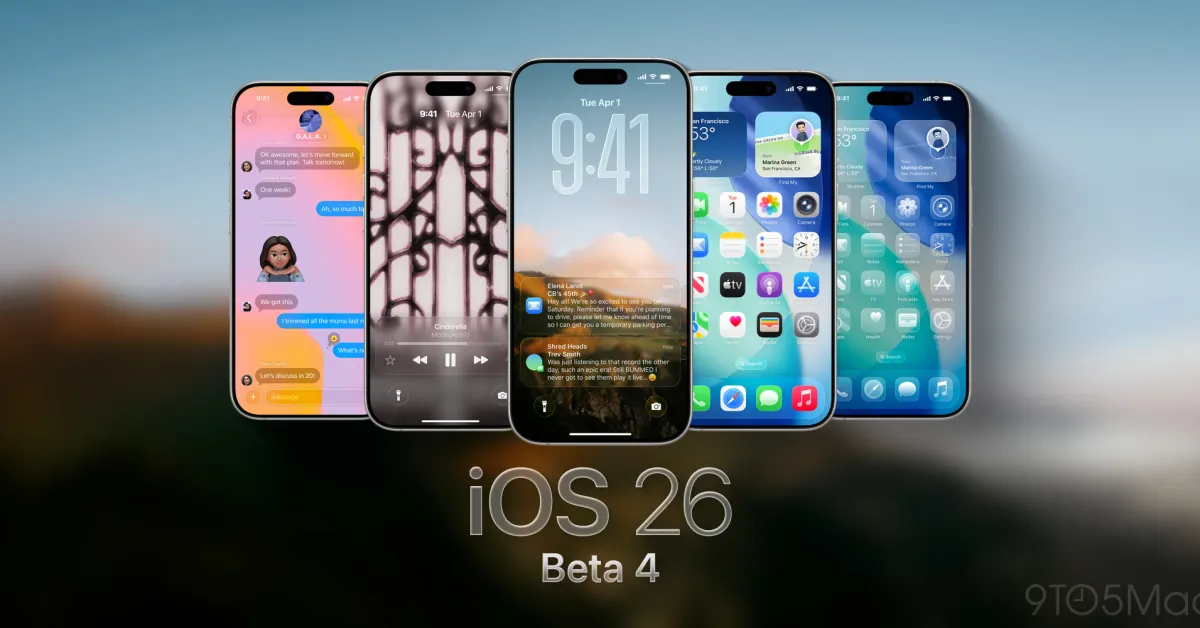 iOS 26 beta 4 now available