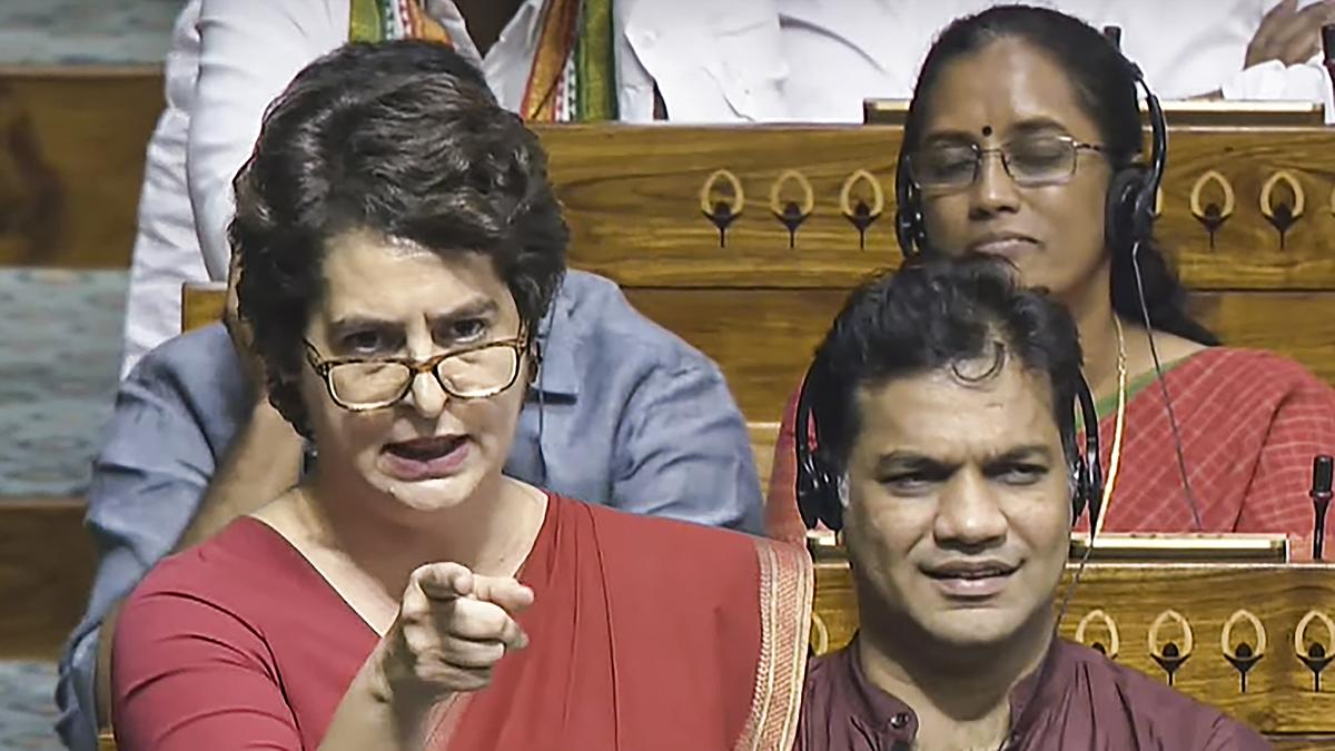 Talked of Nehru, my mother's tears but did not answer why war was stopped: Priyanka Gandhi slams govt