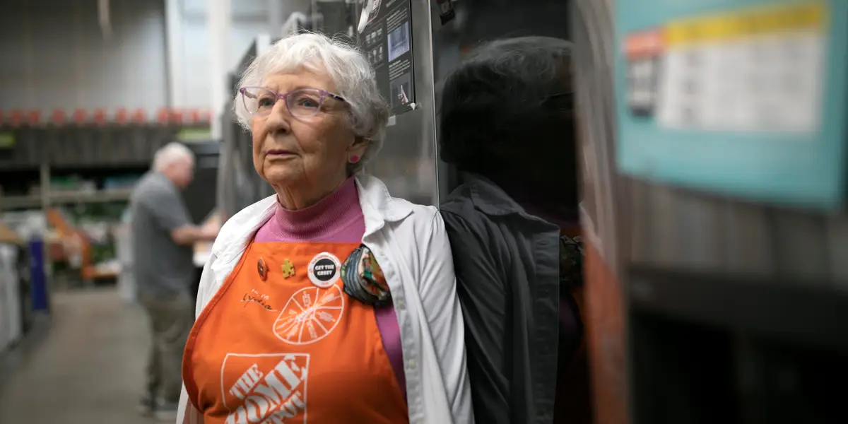 This 81-year-old still works at Home Depot to support herself and her 90-year-old husband