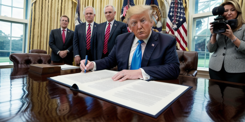 Trump signs executive order to rein in ‘chaotic’ influence of money on college sports