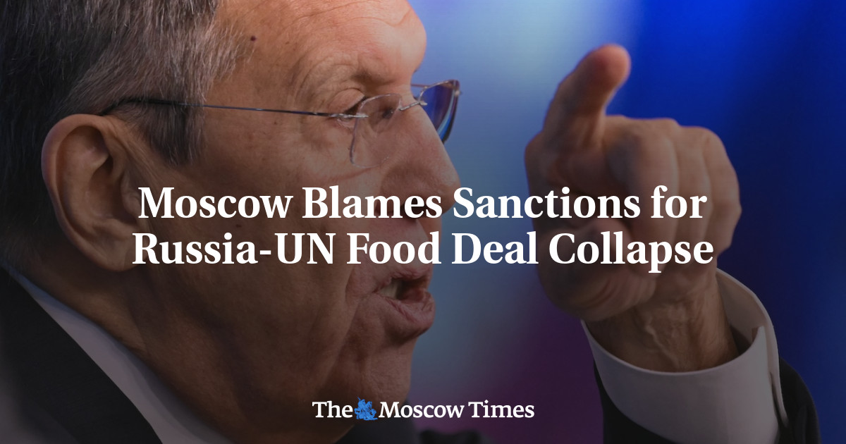 Moscow Blames Sanctions for Russia-UN Food Deal Collapse