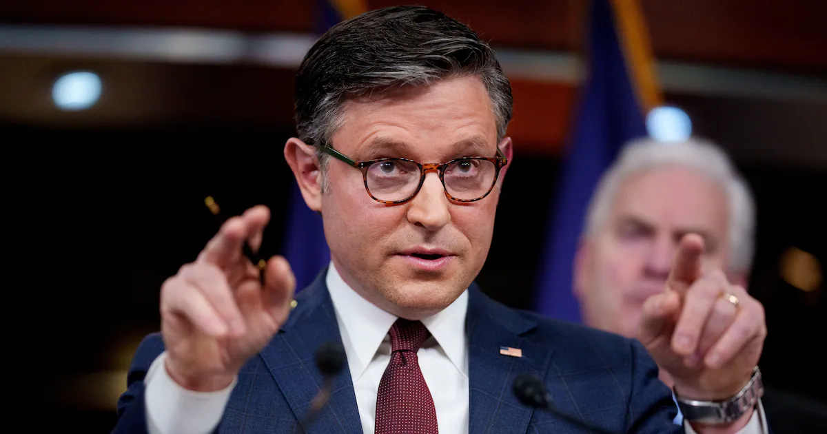 House Speaker Mike Johnson Contradicts Trump on Epstein 'Hoax' Claim