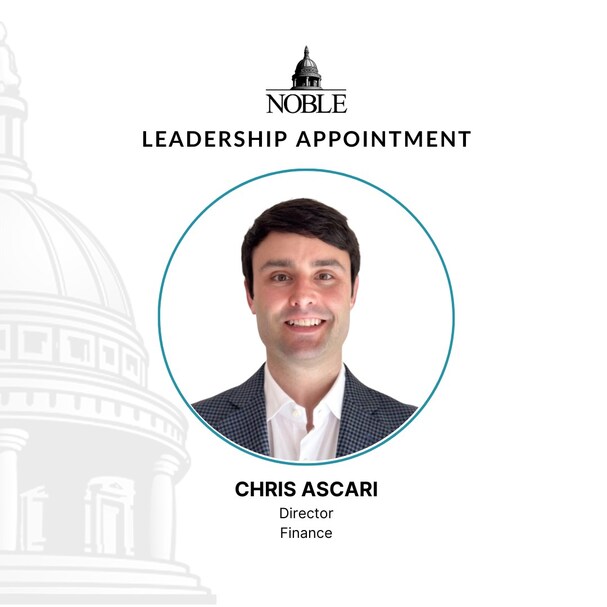 Noble Hires Chris Ascari as Director of Finance