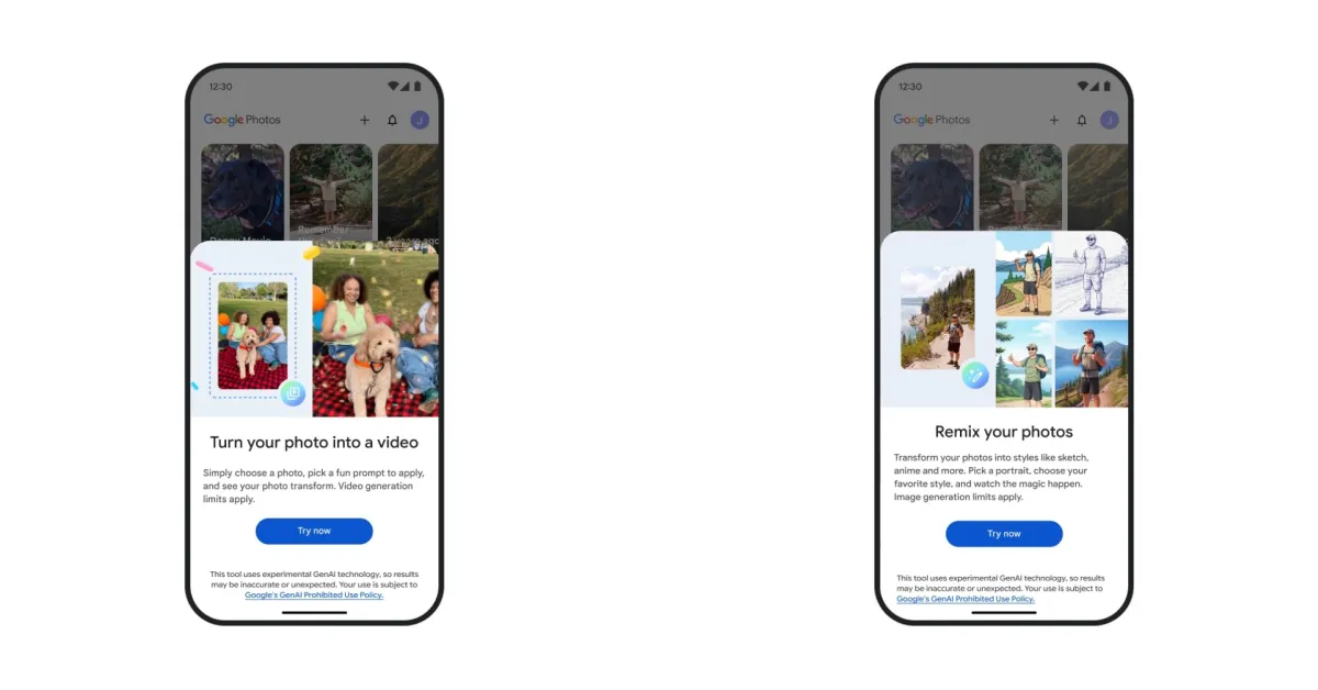 Google Photos adding free photo-to-video, Remix, and Create tab