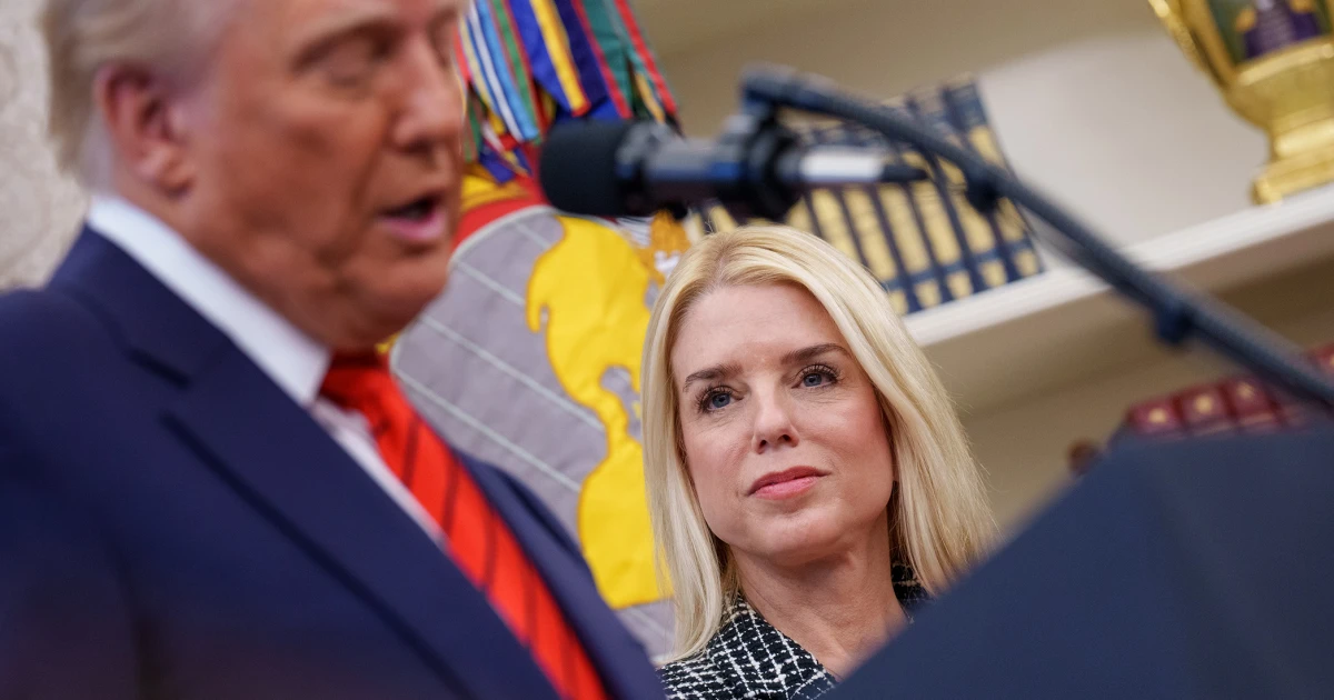 Trump frustrated at having to take the heat for Pam Bondi's handling of the Epstein files