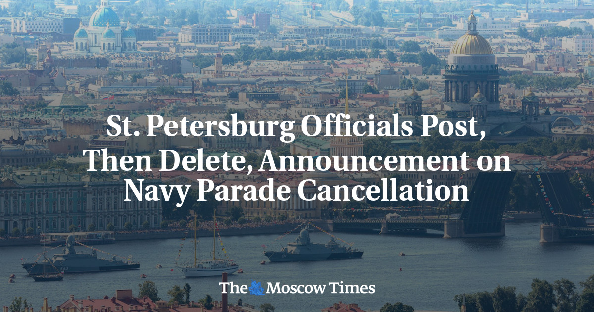 St. Petersburg Officials Post, Then Delete, Announcement on Navy Parade Cancellation