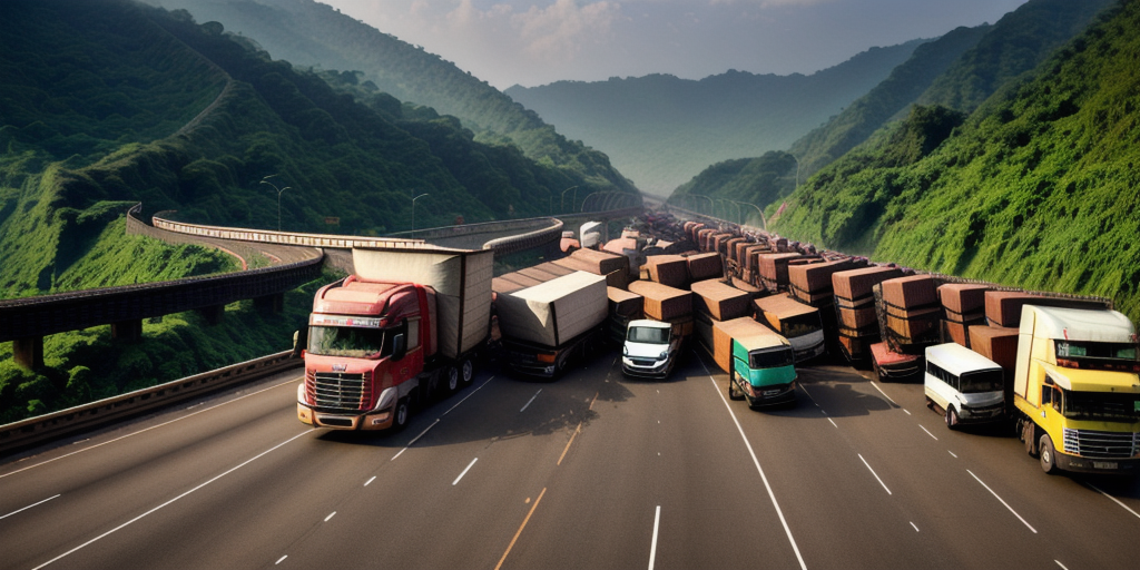 Chaos on Mumbai Pune Expressway as truck rams into 20 vehicles, one killed