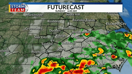 Tornado warning issued in portion of central NC as Chantal moves inland