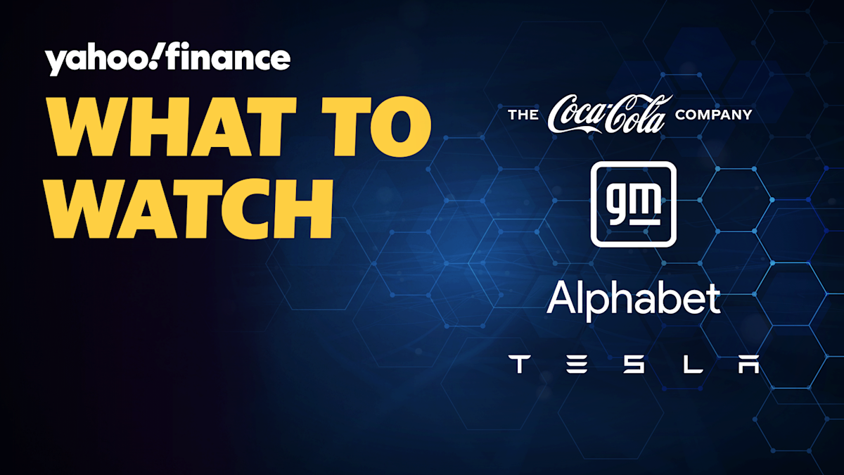 Coca-Cola, GM, Alphabet, Tesla: Earnings to watch this week