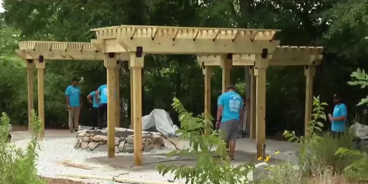 ‘They kinda inspire me:’ Volunteers building special needs sports facility
