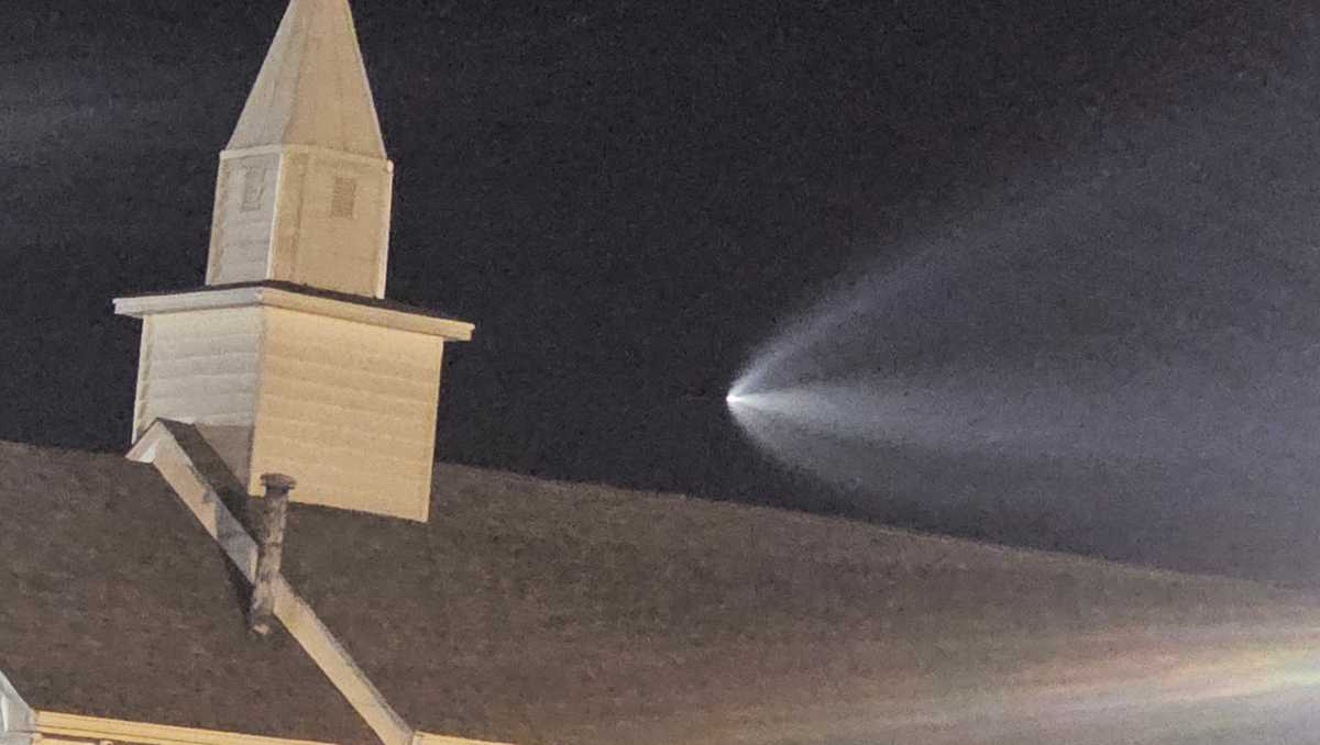 What was in the sky this morning?