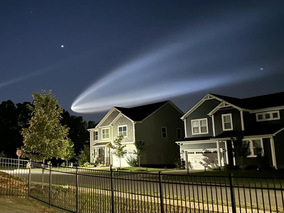 SpaceX Starlink launch seen Saturday morning in North Carolina sky