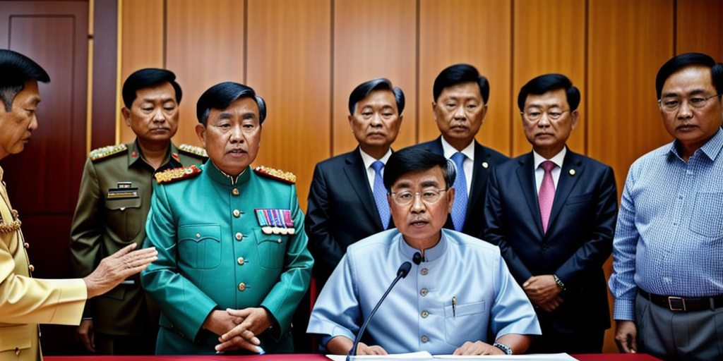 Myanmar forms interim government before election but top general still in charge