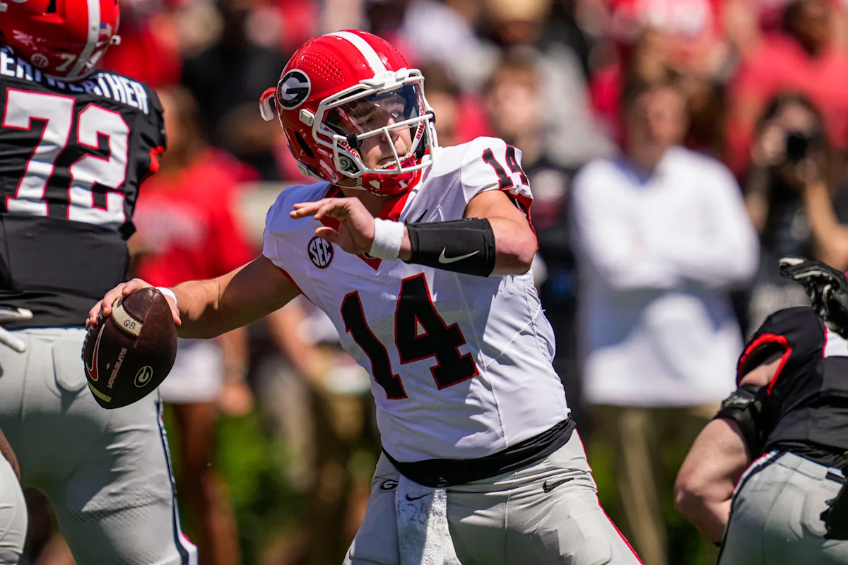 Georgia QB Gunner Stockton's rating in College Football 26