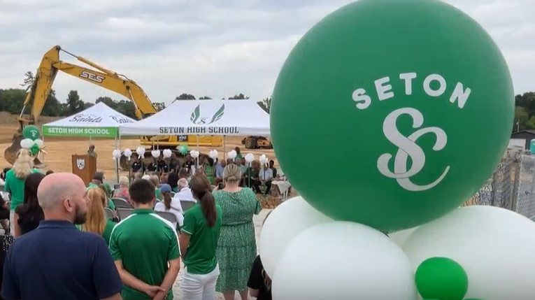 Seton High School breaks ground on region’s first all-girls sports complex