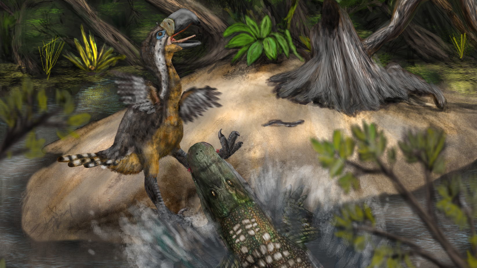 Bite marks reveal giant terror birds were potentially prey for another apex predator