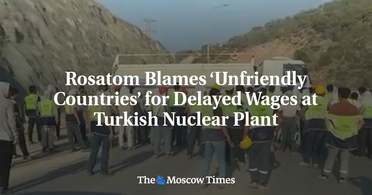 Rosatom Blames ‘Unfriendly Countries’ for Delayed Wages at Turkish Nuclear Plant