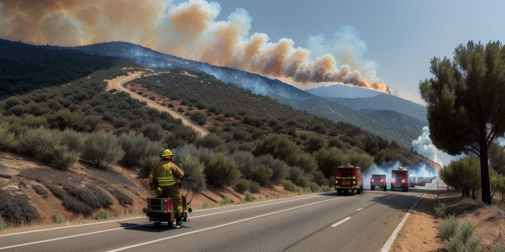 Firefighters race to contain wildfires in Greece as thousands evacuated