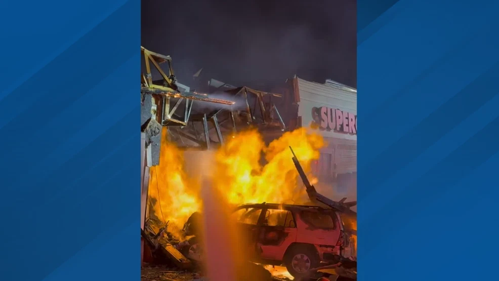 3 injured after SUV slams into Utah business, triggers explosion, massive fire