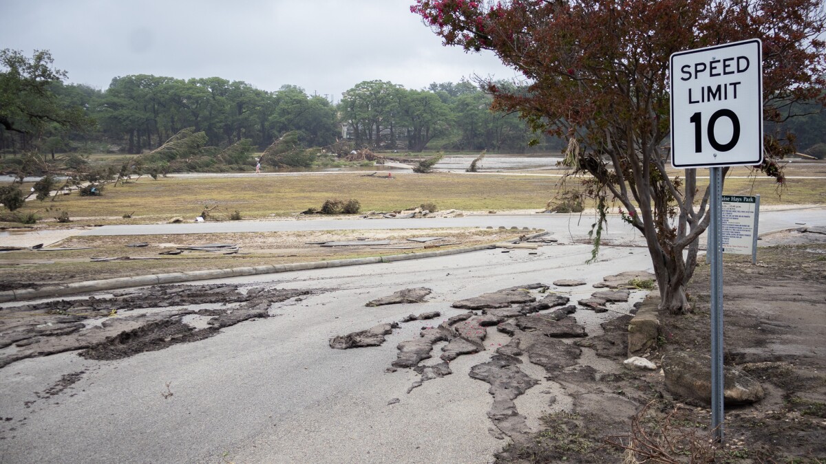 What is flash flood alley and what do Texans in its path face?