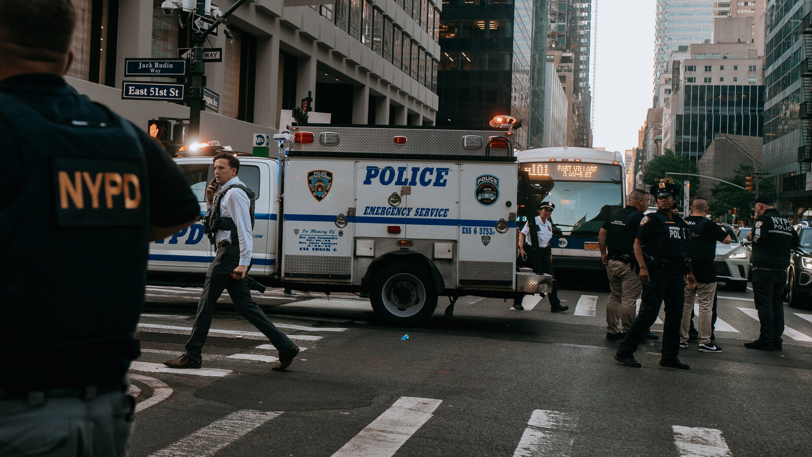NYPD Officer Killed and 2 Others Shot at Park Avenue Tower in Manhattan