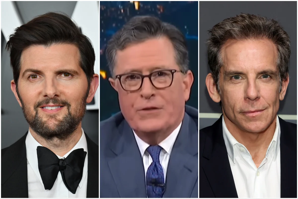Adam Scott, Ben Stiller lead celebrity outrage over CBS axing Stephen Colbert