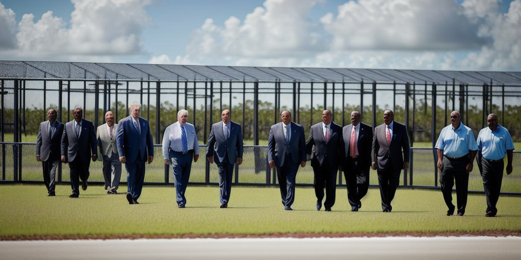 Lawmakers tour Florida’s new detention center in the Everglades