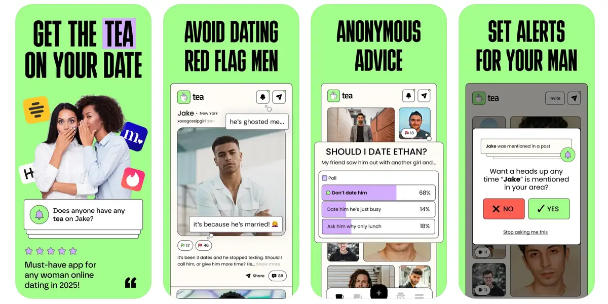 An app called Tea that lets women anonymously review guys has soared to No. 1 in the App Store