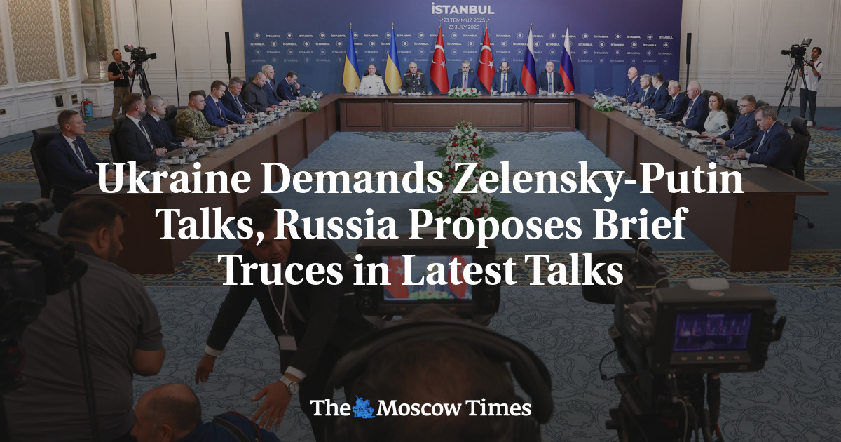 Ukraine Demands Zelensky-Putin Talks, Russia Proposes Brief Truces in Latest Talks