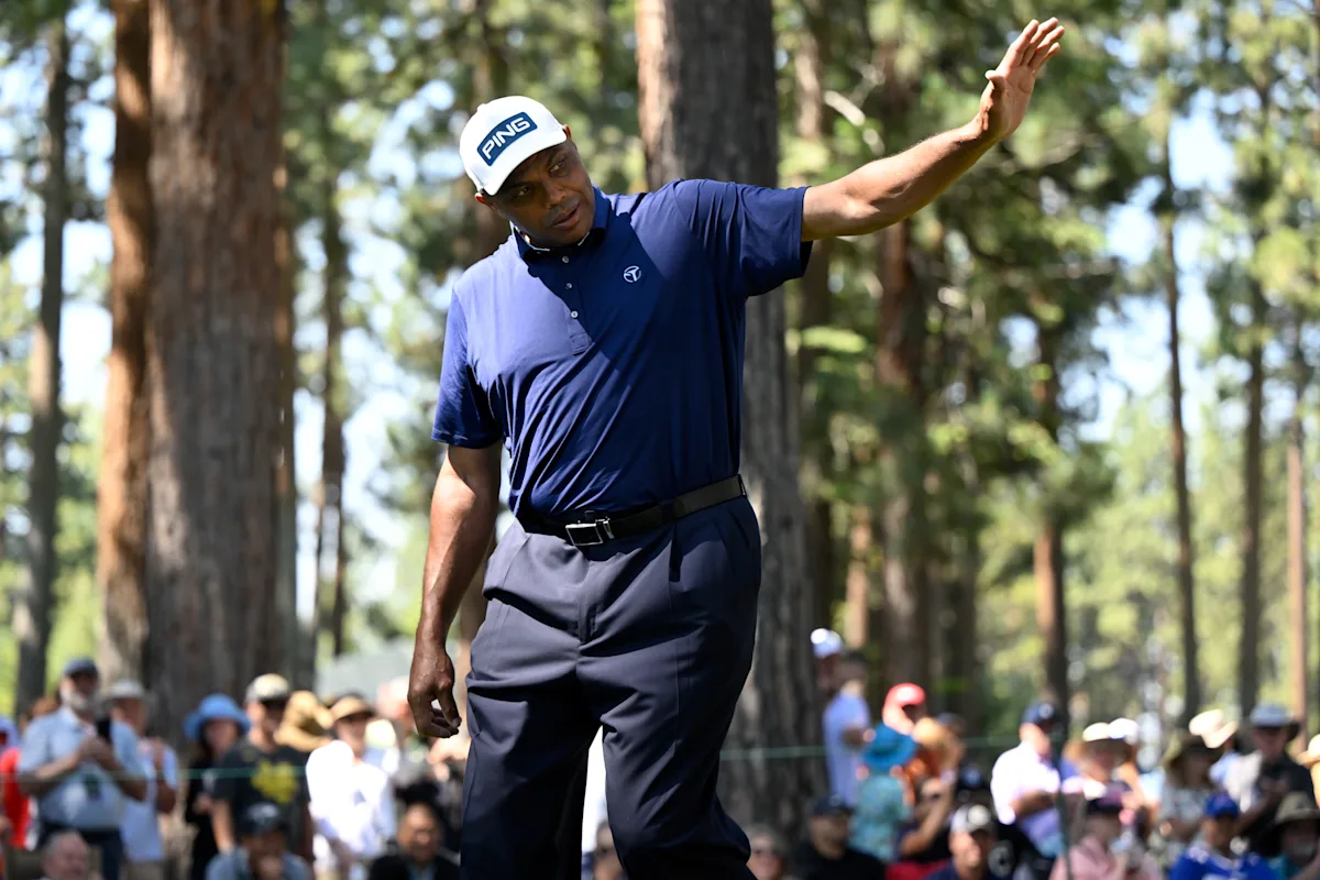 Charles Barkley holes out for eagle in career-best round at American Century Championship: 'I'm gunning for Steph Curry'