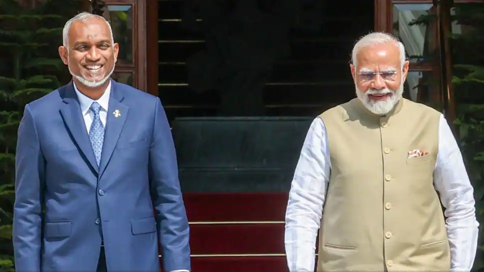 PM Modi Arrives In Maldives For State Visit, Greets President Muizzu Amidst 60th Independence Day Ce