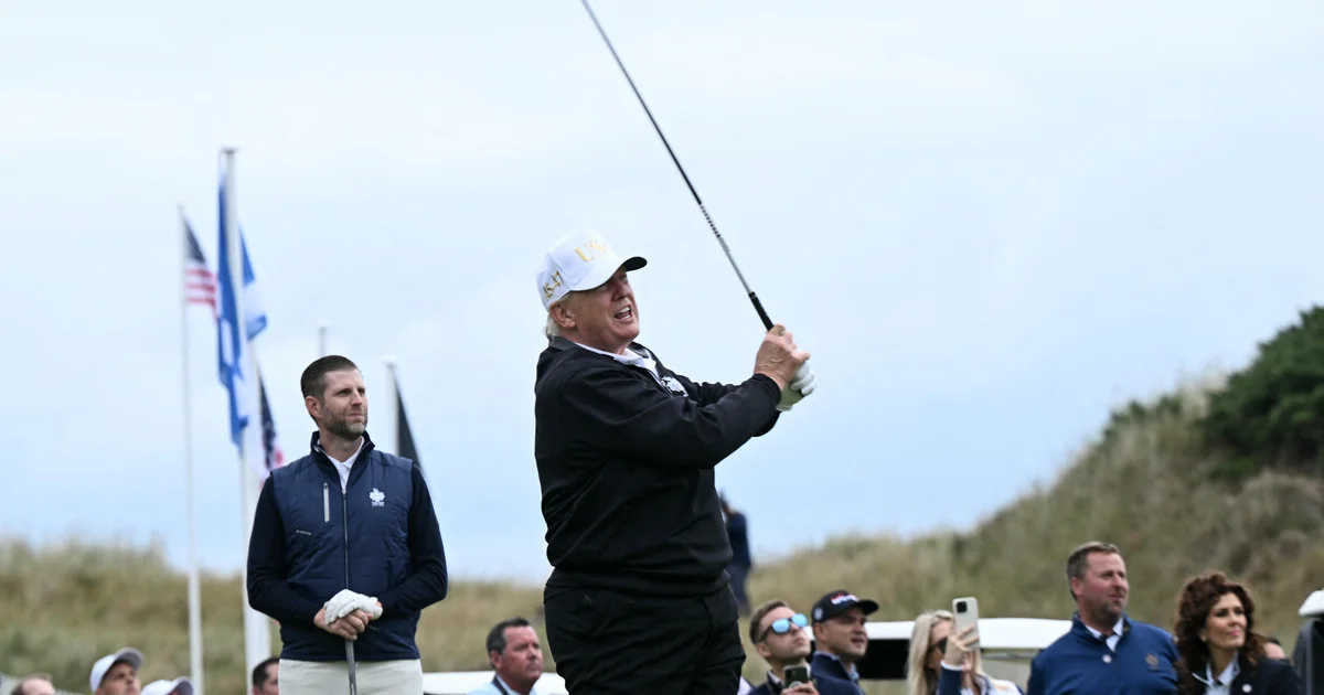 Trump wraps up golf-filled Scotland visit by opening new golf course bearing his name