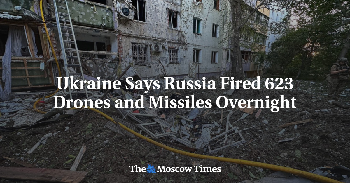 Ukraine Says Russia Fired 623 Drones and Missiles Overnight