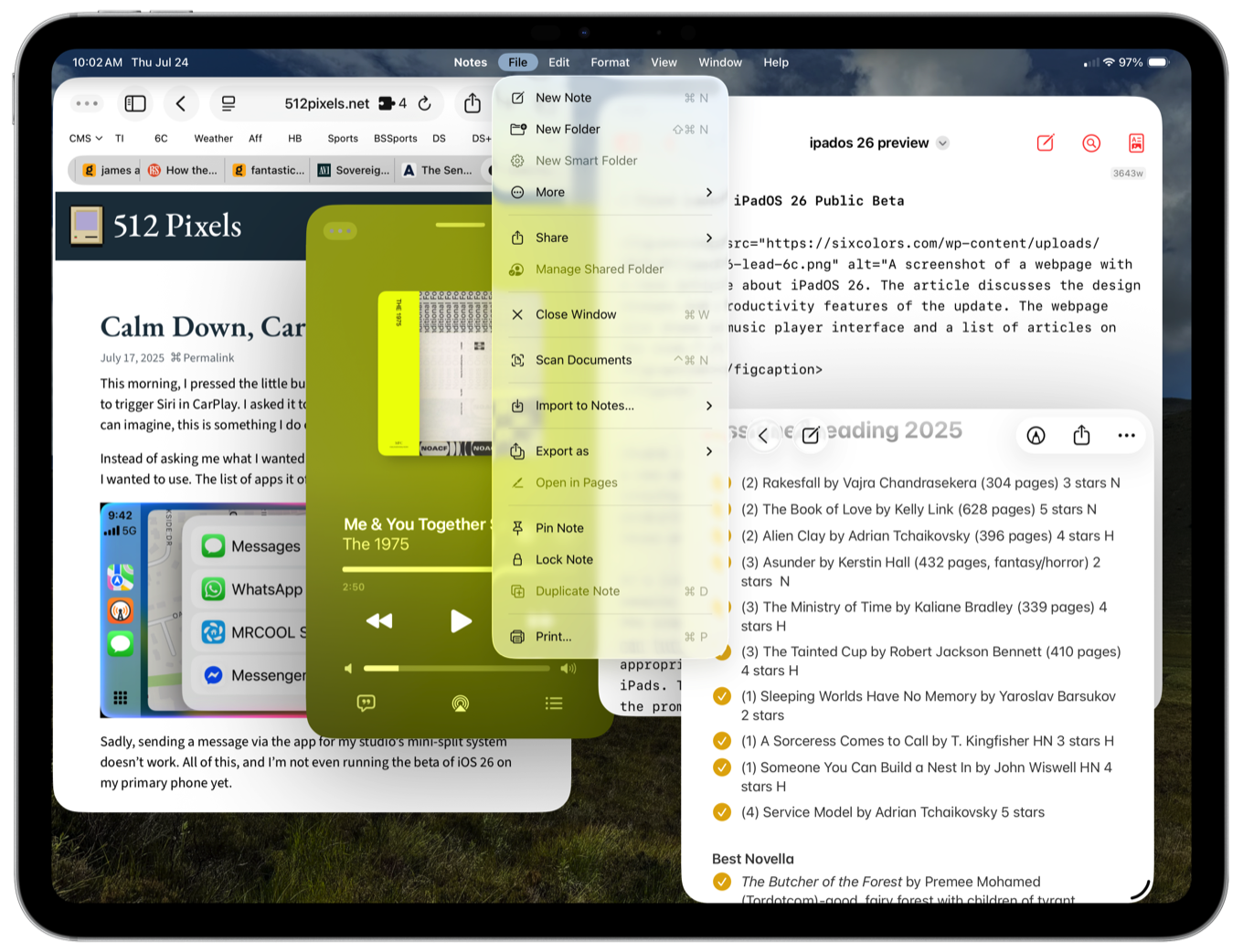First Look: iPadOS 26 Public Beta