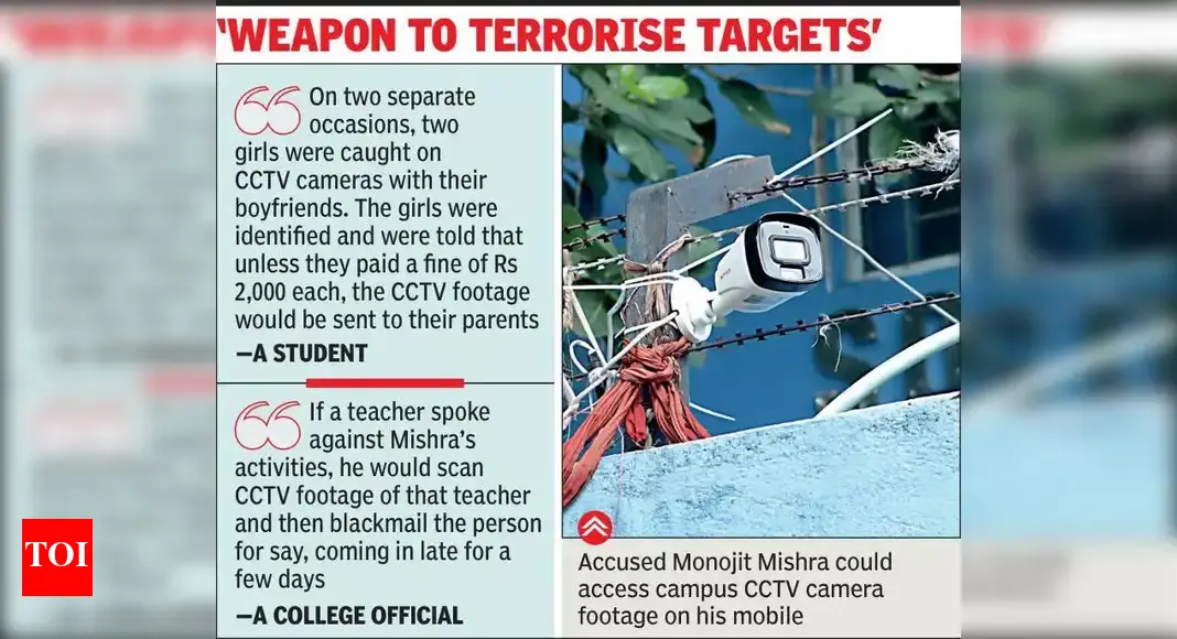‘Team MM’ used CCTV cams, meant for security, to blackmail students, teachers | Kolkata News