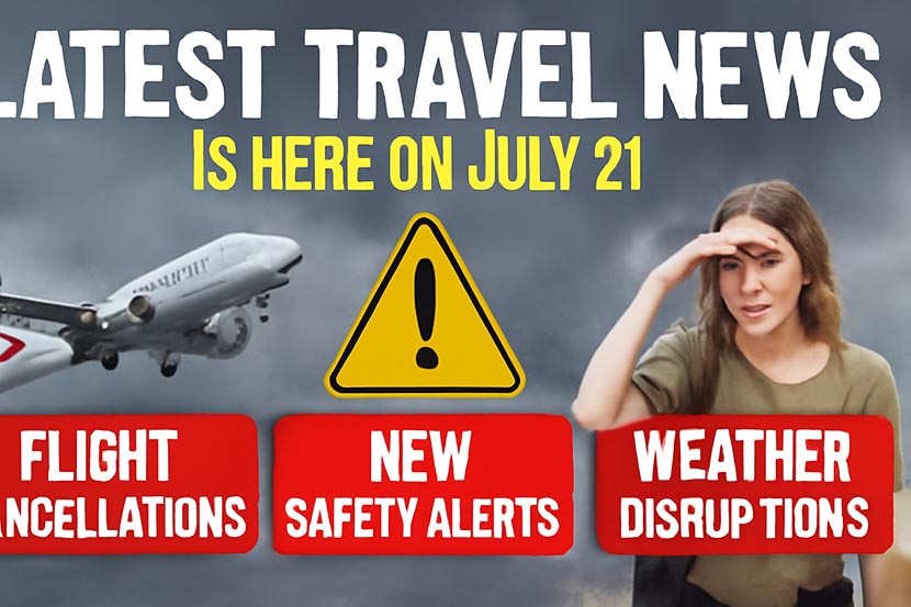 Latest Travel News is Here on July 21: Flight Cancellations, New Safety Alerts, and Weather Disruptions - Travel And Tour World