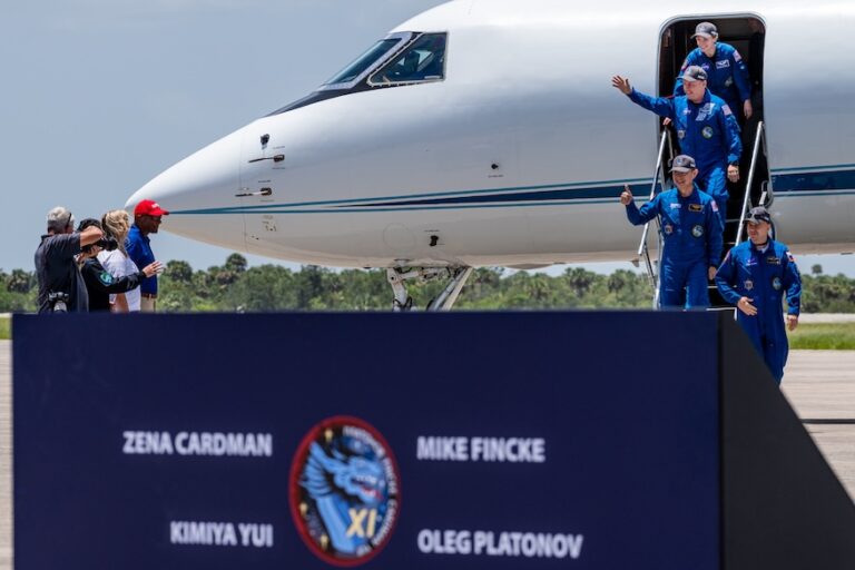 Crew-11 astronauts, cosmonaut arrive in Florida ahead of launch to the space station