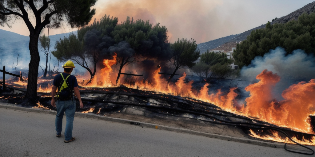 Dozens of Wildfires Burn in Greece and Turkey as Temperatures Soar - The New York Times
