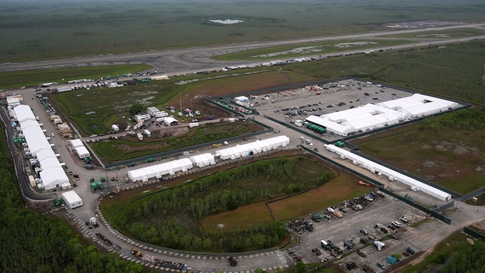 Deportation flights from ‘Alligator Alcatraz’ begin as Florida vows a ‘surge’ of immigration arrests