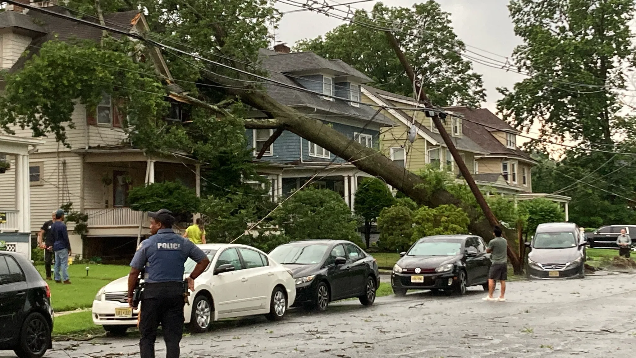 At least one dead after violent storm in Central Jersey