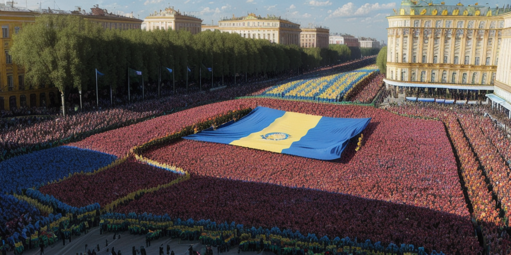 Parades, flags and songs: The campaign to force Ukrainian children to love Russia