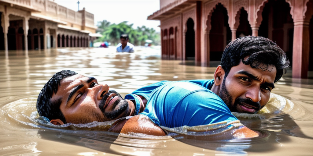 Man swept away by floodwaters in Rajasthan's Ajmer, saved by hotel staff