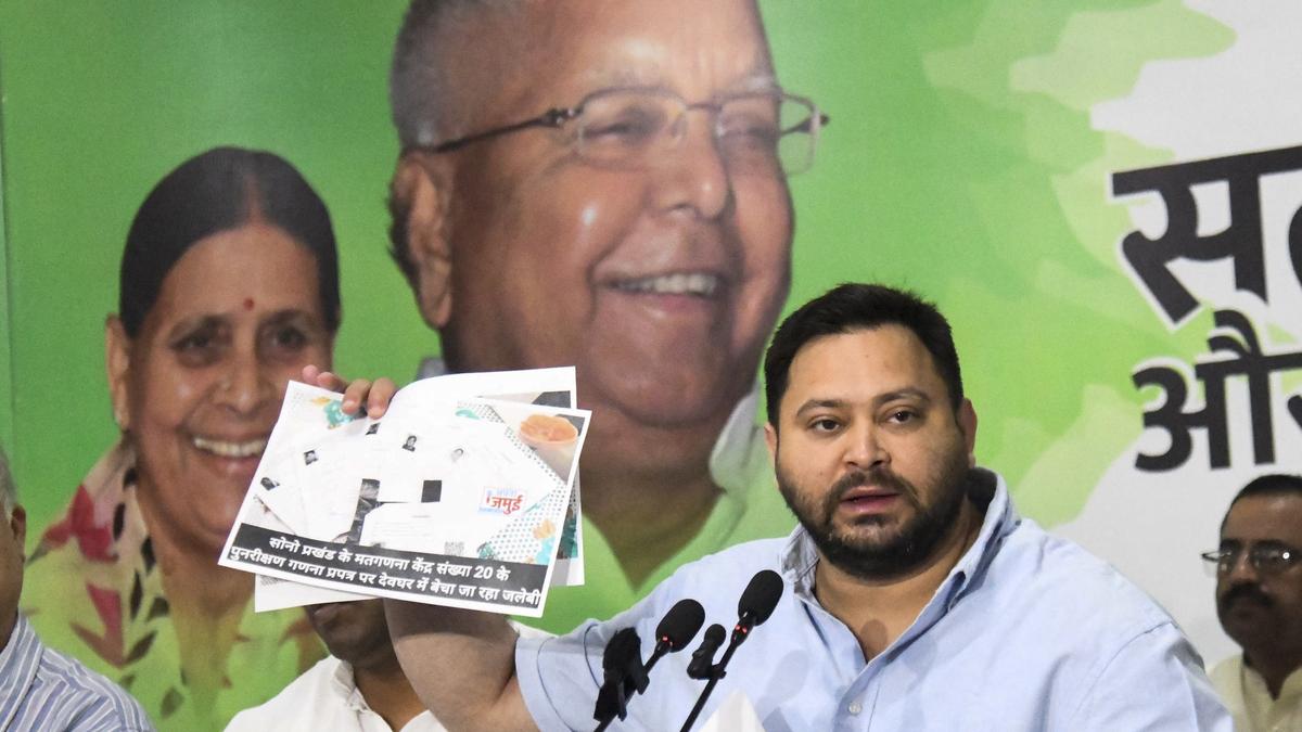 Tejashwi seeks to puncture ECI's claims on progress in Bihar SIR