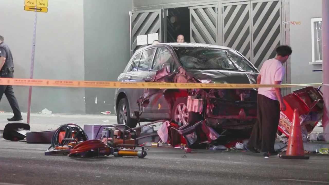 At least 30 injured after car plows into crowd outside East Hollywood nightclub