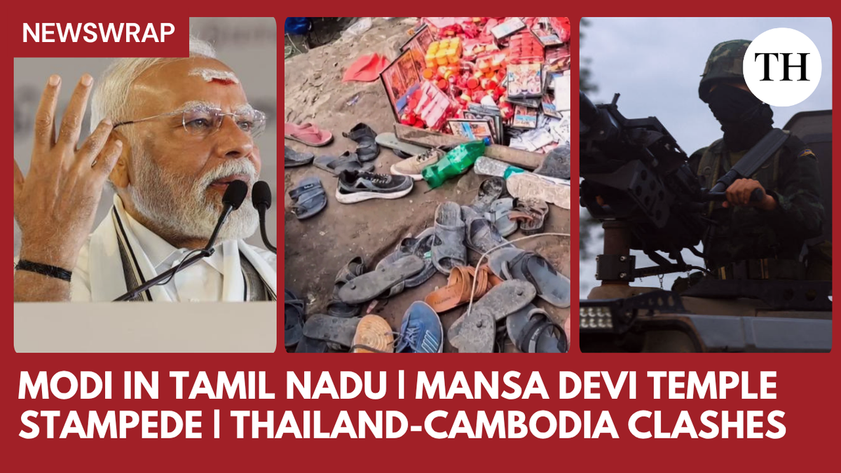 PM Modi’s Chola Tribute, Haridwar Temple Stampede, Maharashtra Welfare Scam & Thailand-Cambodia Clashes