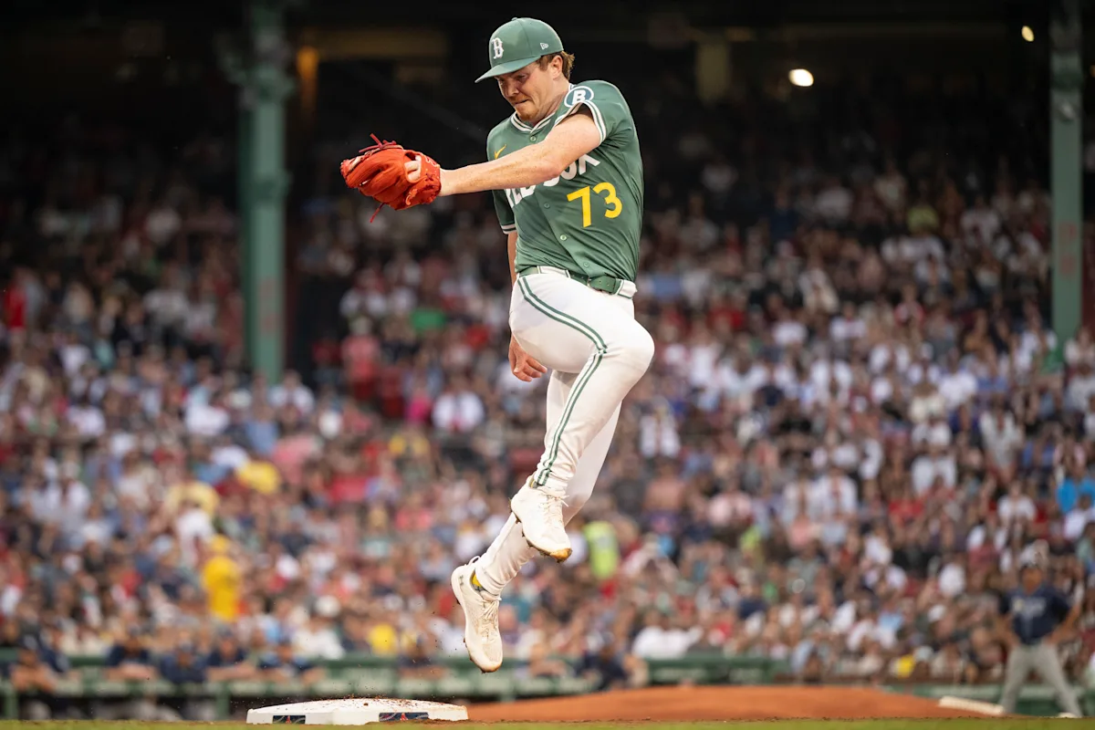 Red Sox rookie starting pitcher Hunter Dobbins says his season's over after ACL tear
